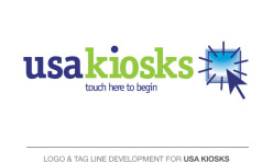 Logo & Tag Line Development for USA Kiosks